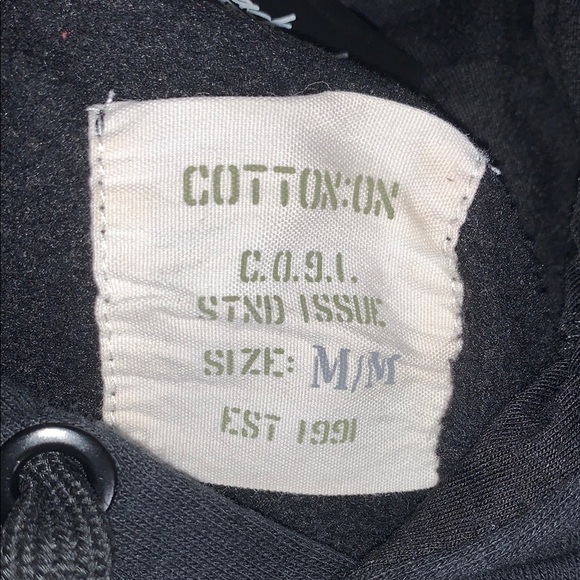 Gently Loved Cotton On Black Hoodie with Pink Graphic - Picture 8 of 9